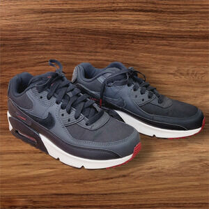 Youth Nike AIR MAX 90 LTR Size 5.5 Black Black White CD6864-022 Big Kids